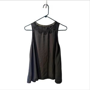 Madewell Scallop Lace Eyelet Detail Flowy Boho Tank Top Blouse